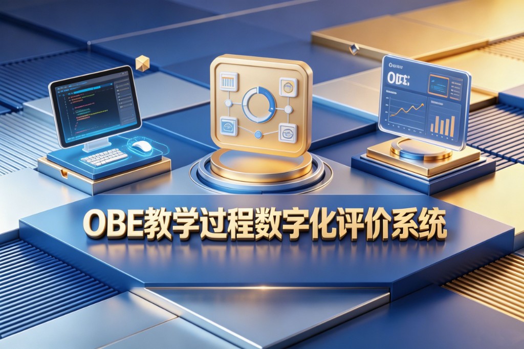 OBE教学过程数字化评价系统示意图
